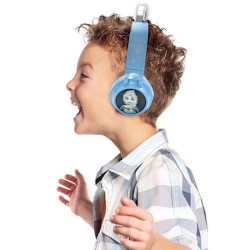 Casque lumineux pliable Bluetooth et filaire avec un design d'une tiare de l'...