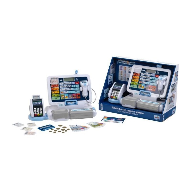 Jouet de caisse enregistreuse électronique avec tablette amovible - KLEIN - D...