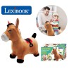 Porteur - LEXIBOOK - Cheval Sauteur Gonflable en Peluche - Design 2-en-1 - Ho...