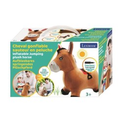 Porteur - LEXIBOOK - Cheval Sauteur Gonflable en Peluche - Design 2-en-1 - Ho...