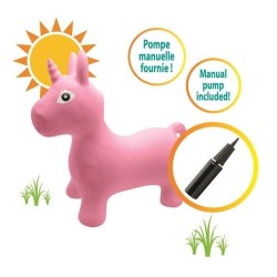 Porteur - LEXIBOOK - Licorne Sauteuse Gonflable en Peluche - Housse Amovible ...
