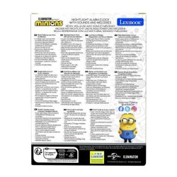 Réveil veilleuse digital LEXIBOOK - Les Minions - 3D lumineux et sonore - Jau...