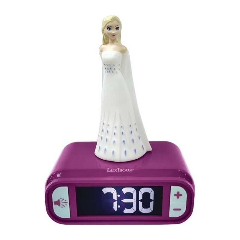 Réveil veilleuse digital LEXIBOOK - La Reine Des Neiges 2 - 3D lumineux et so...