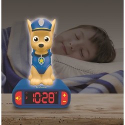 Réveil veilleuse digital LEXIBOOK - Pat' Patrouille - Chase 3D lumineux et so...