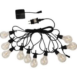 Guirlande lumineuse extérieur - LUMISKY - PARTY CLEAR HYBRID - 7.50 m - Solai...