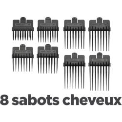 Tondeuse Cheveux - BaByliss - E695E - Lames en acier inoxydable - 8 guides de...