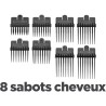 Tondeuse Cheveux - BaByliss - E695E - Lames en acier inoxydable - 8 guides de...
