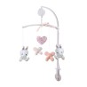 DOMIVA Mobile musical Lapinou - Arche PVC - Peluches amovibles - Blanc/rose -...