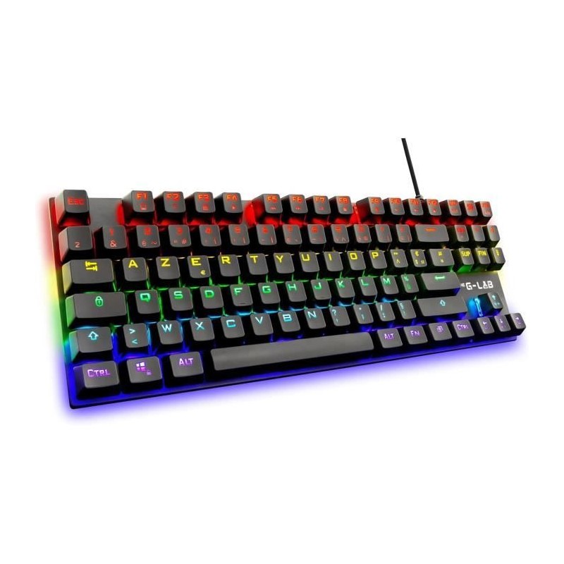Clavier Gamer - The G-Lab - KEYZ MERCURY TKL - Mécanique (Switch Rouge) - Rai...