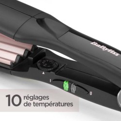 Fer a gaufrer - BABYLISS 2165CE - Plaques larges de 35 mm - 10 températures -...