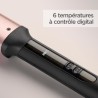 Fer a boucler - BABYLISS - C457E - Ovale - 6 Températures - 210°C - Rose et Noir
