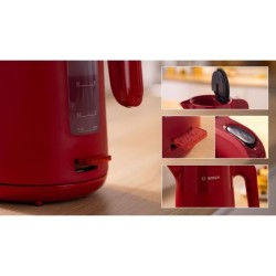 Bouilloire - BOSCH - TWK2M164 MyMoment - Rouge Mate - indicateur de