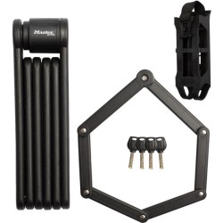 Antivol Vélo Pliable - MASTER LOCK - 8335EURDPRO - Acier Trempé, 4 Clés, Supp...