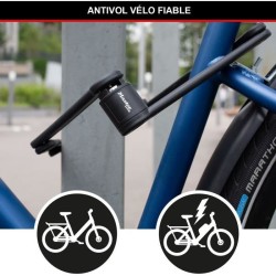 Antivol Vélo Pliable - MASTER LOCK - 8335EURDPRO - Acier Trempé, 4 Clés, Supp...