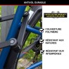 Antivol Vélo Pliable - MASTER LOCK - 8335EURDPRO - Acier Trempé, 4 Clés, Supp...