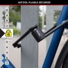 Antivol Vélo Pliable - MASTER LOCK - 8335EURDPRO - Acier Trempé, 4 Clés, Supp...