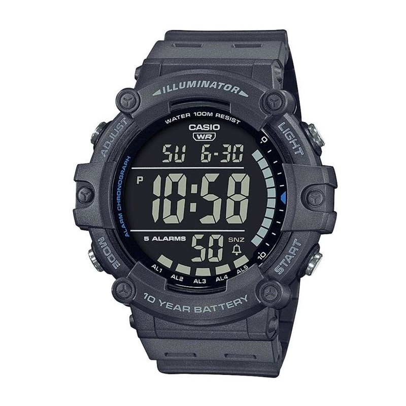 CASIO Montre sport - Multifonctions - Grise