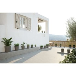 ARTEVASI Pot de fleurs rond CAPRI LARGE - Plastique - Réservoir d'eau - diame...