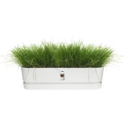 ELHO Jardiniere ovale GREENVILLE - Plastique recyclé - Ø70 x H 18,48 cm - Lea...