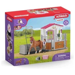 Aire de lavage avec box a cheval, SCHLEICH 72177 HORSE CLUB, avec