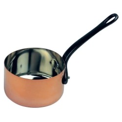 Casserole cuivre - BAUMALU - 12 cm - Cuivre massif - Intérieur étamé - Manche...