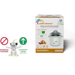 Sorbetiere LITTLE BALANCE - Happy Sorbets - Capacité 1,5L - Préparation rapid...