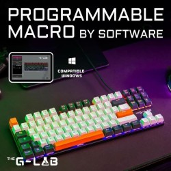 Clavier Gaming - THE G-LAB - KEYZ-MERCURY-C/FR - Mécanique - TKL - 3coloris B...
