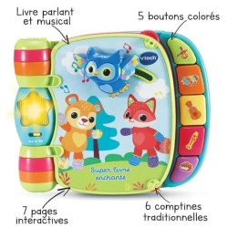 VTECH BABY - Super Livre Enchanté des Baby Loulous - Bleu