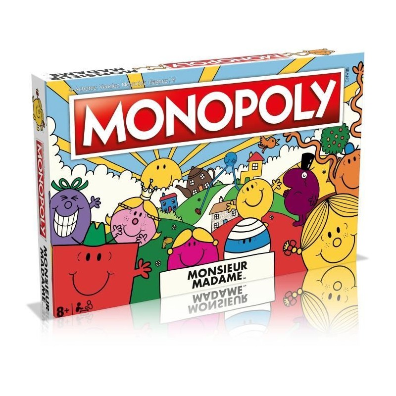 Monopoly Monsieur Madame - Jeu de société - WINNING MOVES - Monopoly mettant ...
