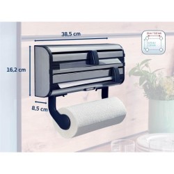 Dérouleur mural Leifheit Parat Royal 25793, porte-rouleau cuisine en acier in...