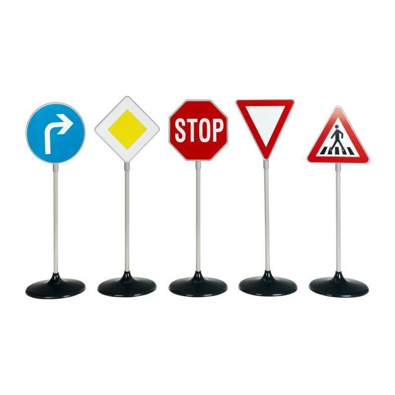 Set de 5 panneaux de signalisation routiere pour enfant - KLEIN - 2980