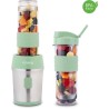 Mini blender - H.KoeNIG - SMOO18 - 300 W - 570 mL - Vert pastel - 2 gourdes i...
