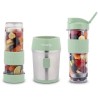 Mini blender - H.KoeNIG - SMOO18 - 300 W - 570 mL - Vert pastel - 2 gourdes i...