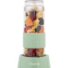 Mini blender - H.KoeNIG - SMOO18 - 300 W - 570 mL - Vert pastel - 2 gourdes i...
