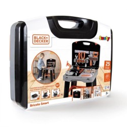 Smoby - Black and Decker -Etabli Bricolo Smart - Jeu d'imitation - Mallette q...