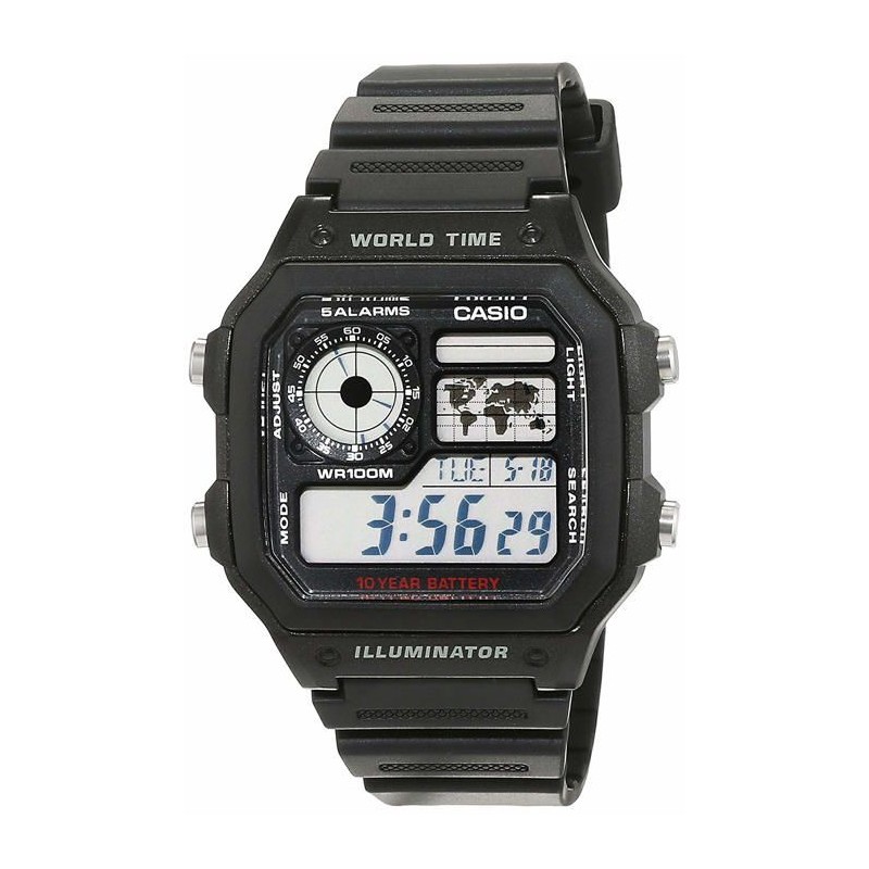 Montre - CASIO - AE-1200WH-1AVEF - Chronographe - Alarme - Résistante a l'eau...