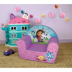 Fauteuil club enfant GABBY ET LA MAISON MAGIQUE - Fun House - Rose - L.52 x P...