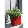 Bac a fleurs RIVIERA Granit - 39,5x39,5x44,5 cm - 38 L - Rouge