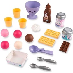 Gabby et la Maison Magique - Marchande de glaces - Smoby - 20 Accessoires - F...