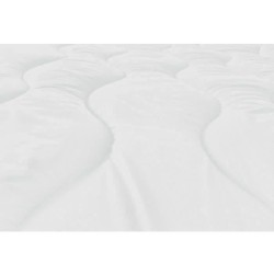 ABEIL Couette chaude Bicolore - 140 x 200 cm - Blanc et gris