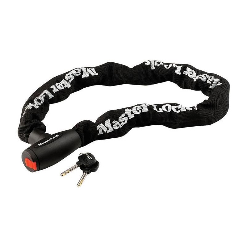 Antivol moto - MASTER LOCK - Chaîne en acier cémenté de 10 mm - 1 m de longueur