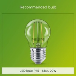 Lampadaire d'extérieur PHILIPS UTRECHT - Anthracite - 20W - Résistant