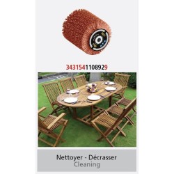 Brosse nylon abrasifs - FARTOOLS - Ø80mm L 100mm - Pour décrasser/dégriser/ne...