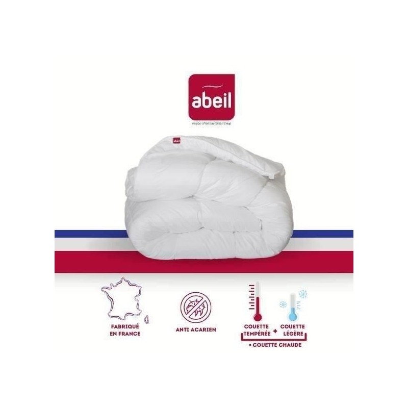 ABEIL Couette 4 Saisons ANTI-ACARIENS 140x200cm