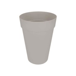 ELHO Pot de fleurs rond Loft Urban Haut 42 - Gris - Ø 42 x H 56 cm - Extérieur