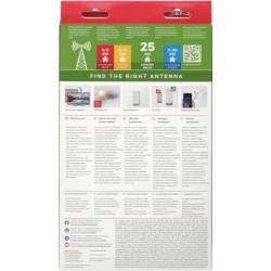 Antenne TV Extérieure amplifiée full HD ONE FOR ALL , filtre 5G, plastique ha...