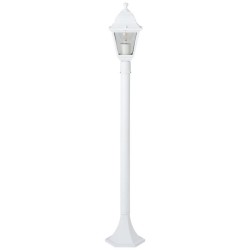 Lampadaire extérieur - BRILLIANT - NISSIE - Blanc - Métal/Verre - 1xE27 60W -...