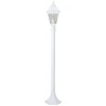 Lampadaire extérieur - BRILLIANT - NISSIE - Blanc - Métal/Verre - 1xE27 60W -...