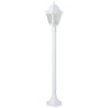 Lampadaire extérieur - BRILLIANT - NISSIE - Blanc - Métal/Verre - 1xE27 60W -...