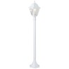 Lampadaire extérieur - BRILLIANT - NISSIE - Blanc - Métal/Verre - 1xE27 60W -...